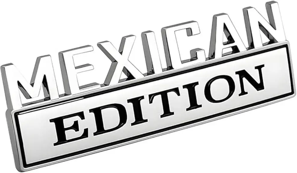 mexican edition car sticker