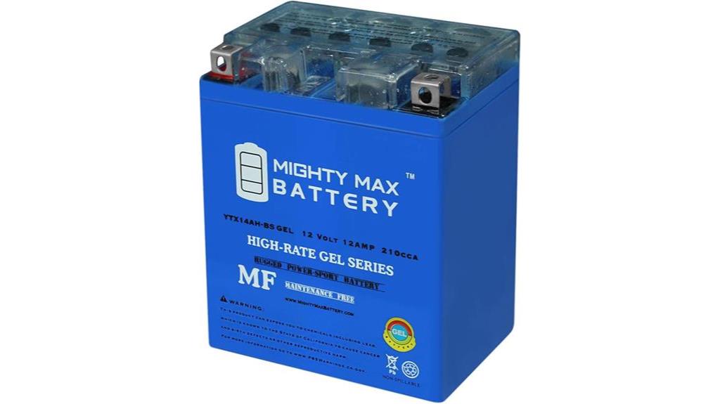 mighty max 12v gel battery