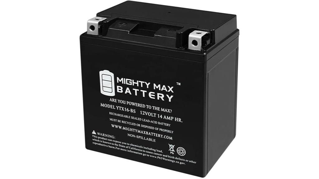 mighty max ytx16 bs battery