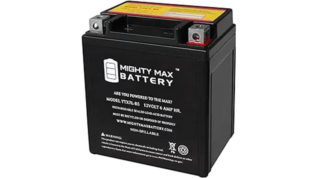 mighty max ytx7l bs battery