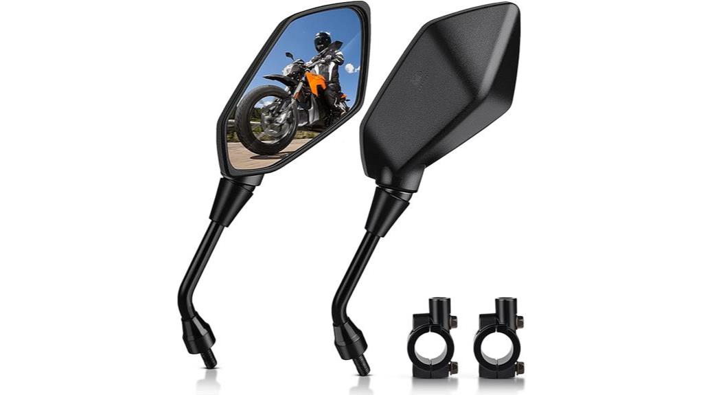 motorbike side mirror set