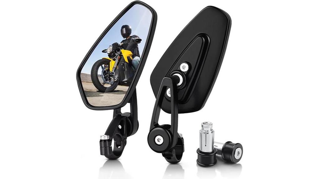 motorcycle bar end mirrors