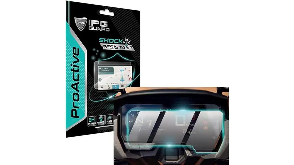 motorcycle dashboard screen protector