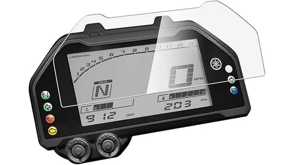 motorcycle dashboard screen protector