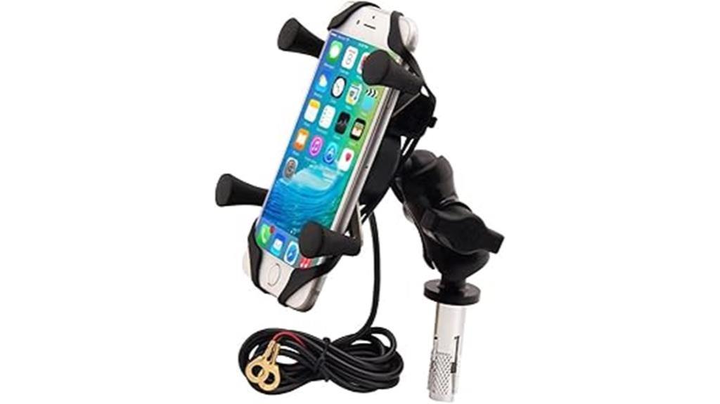 motorcycle gps charger mount