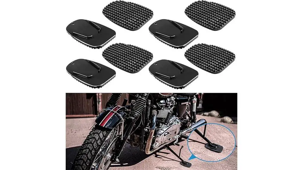 motorcycle kickstand pad set