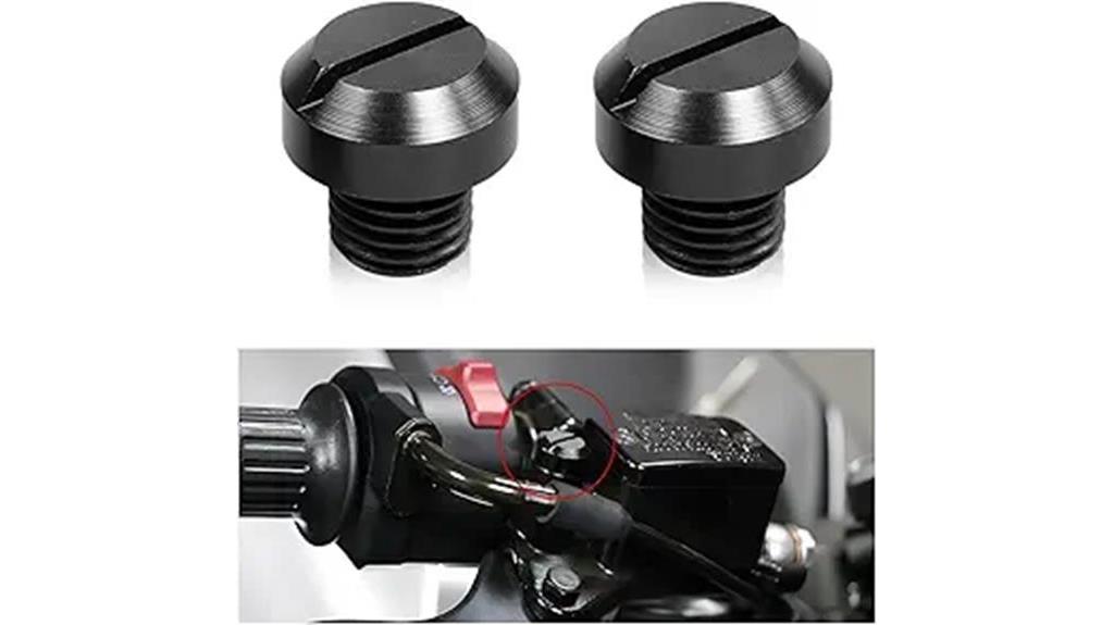 motorcycle mirror screw plugs