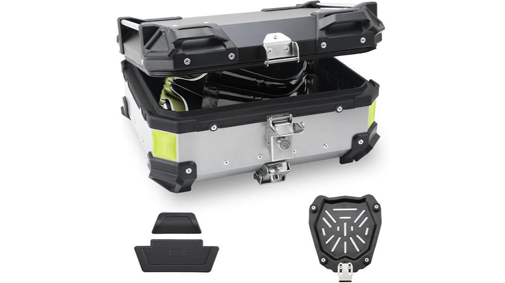 motorcycle top case security