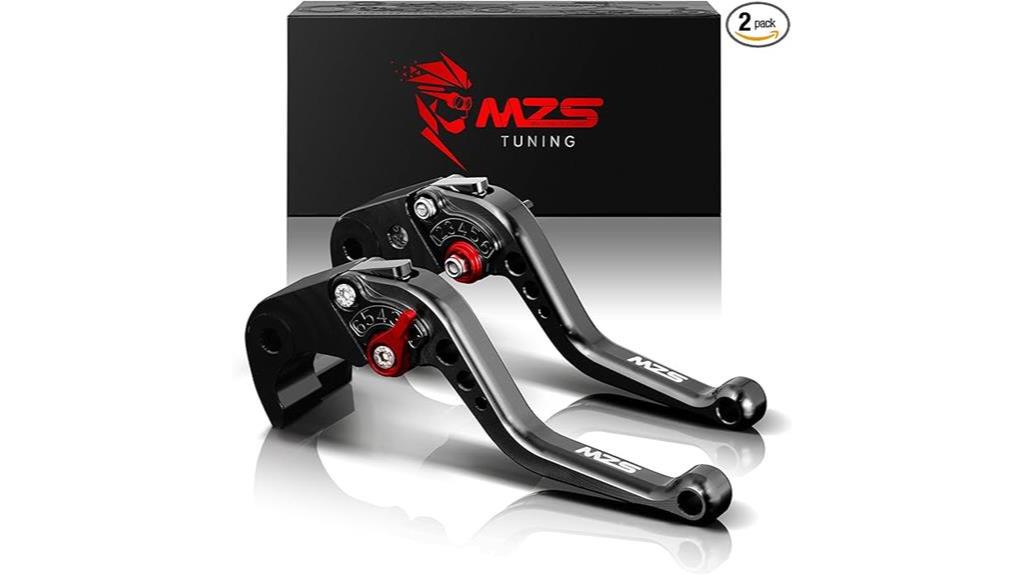 mzs black motorcycle levers