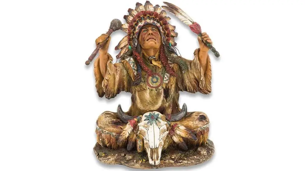 native american chief sculpture