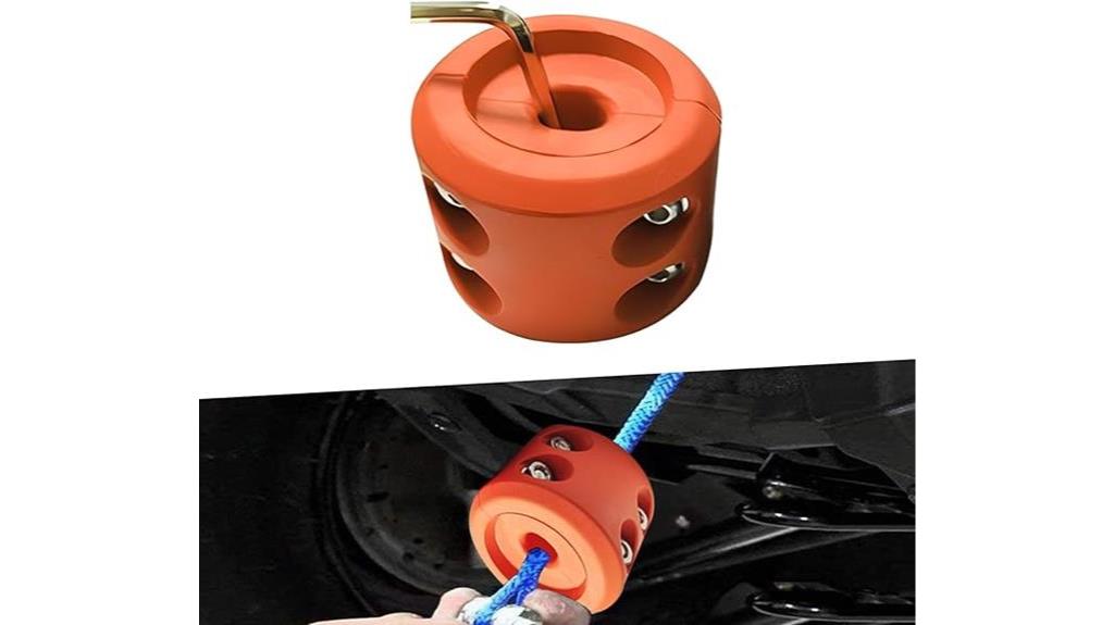 orange car winch accessory