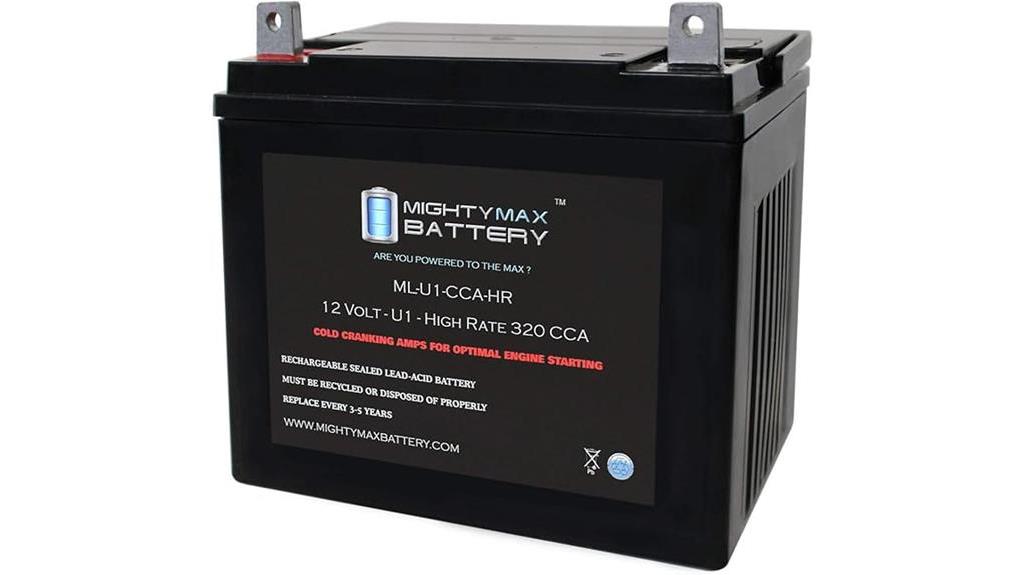 powerful lawn equipment battery