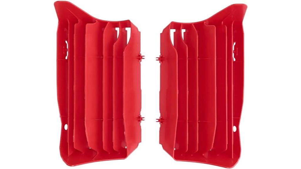 red acerbis radiator louvers