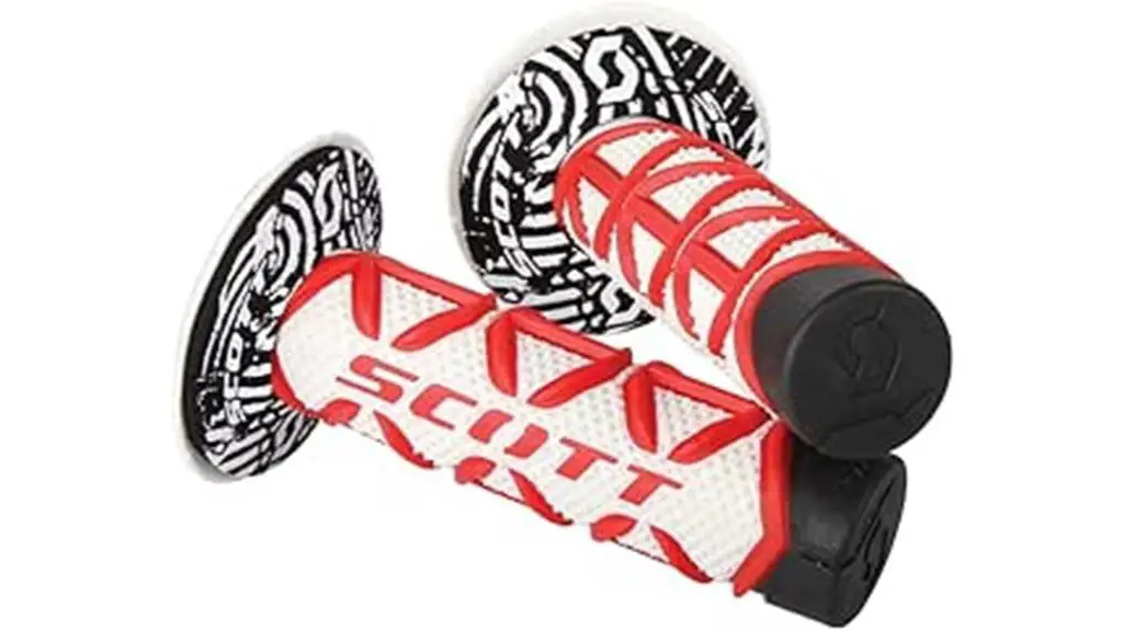 red and white grips