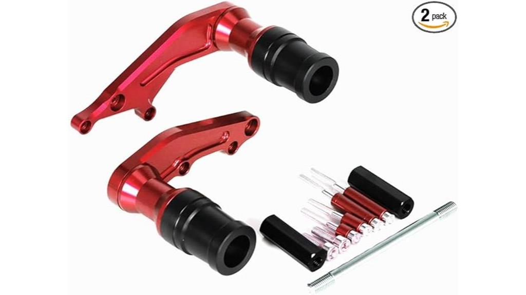 red cnc frame sliders