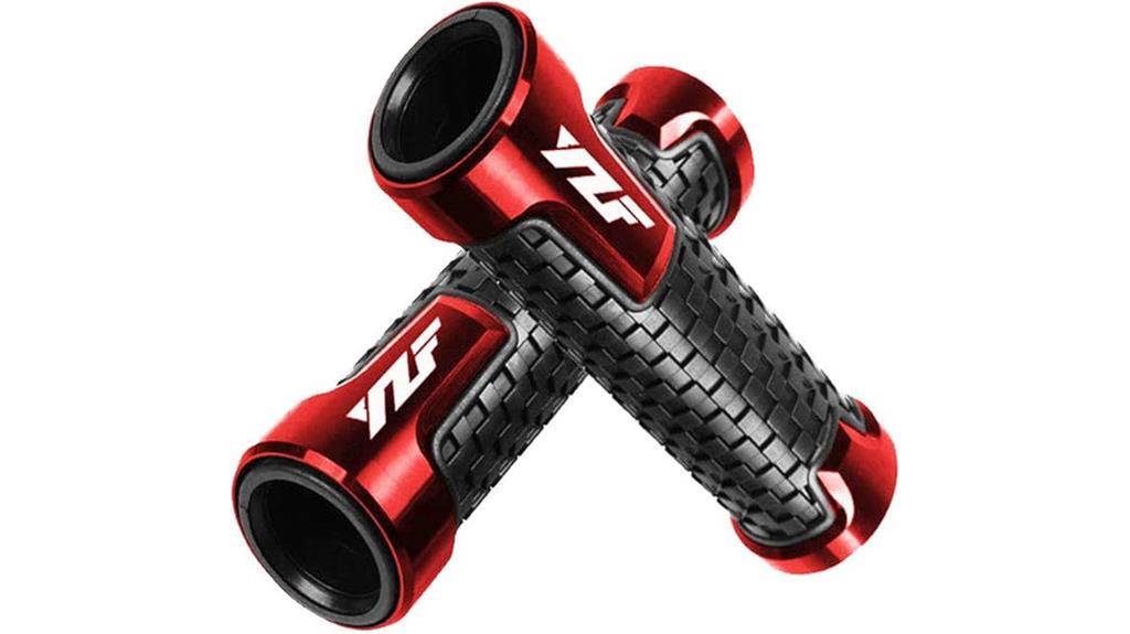 red non slip handlebar grips