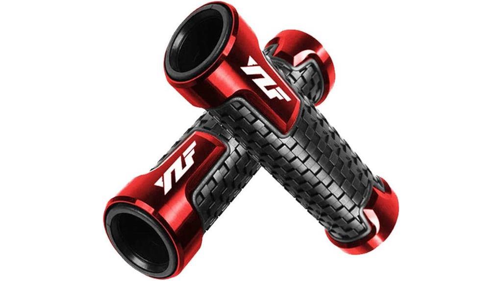 red non slip handlebar grips