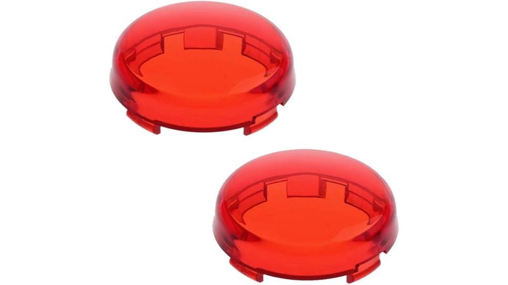 red turn signal lens