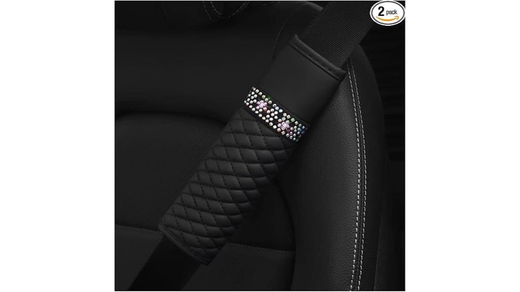 rhinestone auto seat belt covers