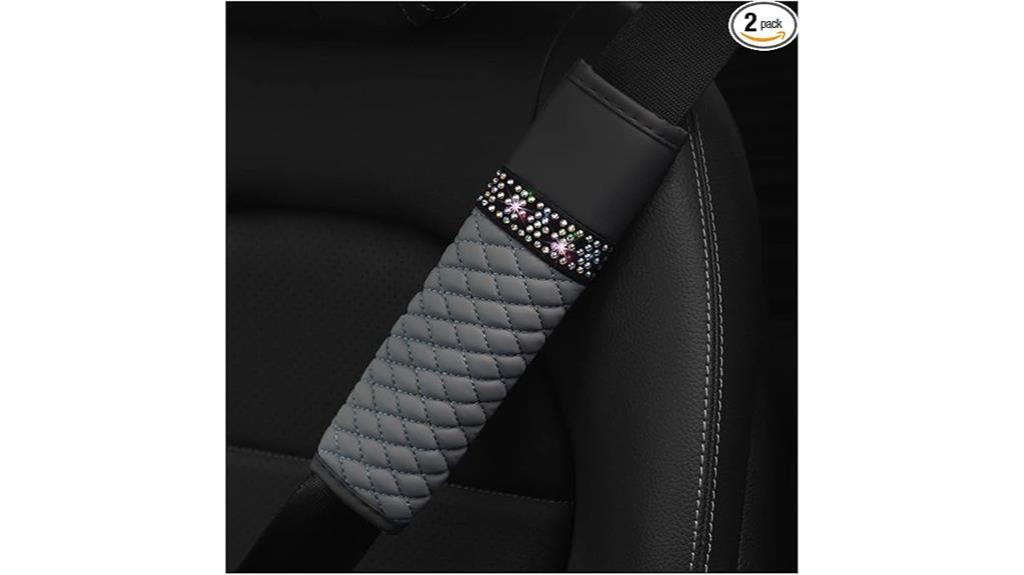 rhinestone auto seat belt covers