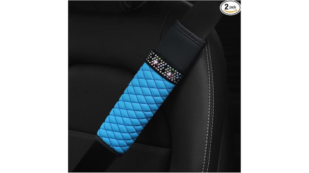 rhinestone seat belt covers