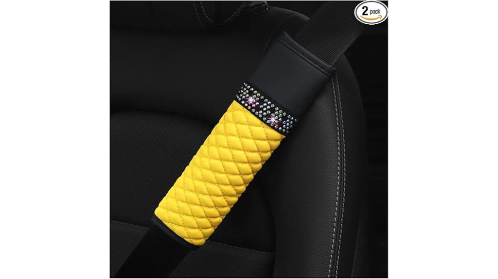 rhinestone seat belt covers