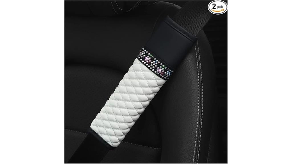 rhinestone seat belt covers