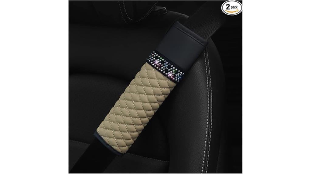 rhinestone seat belt covers