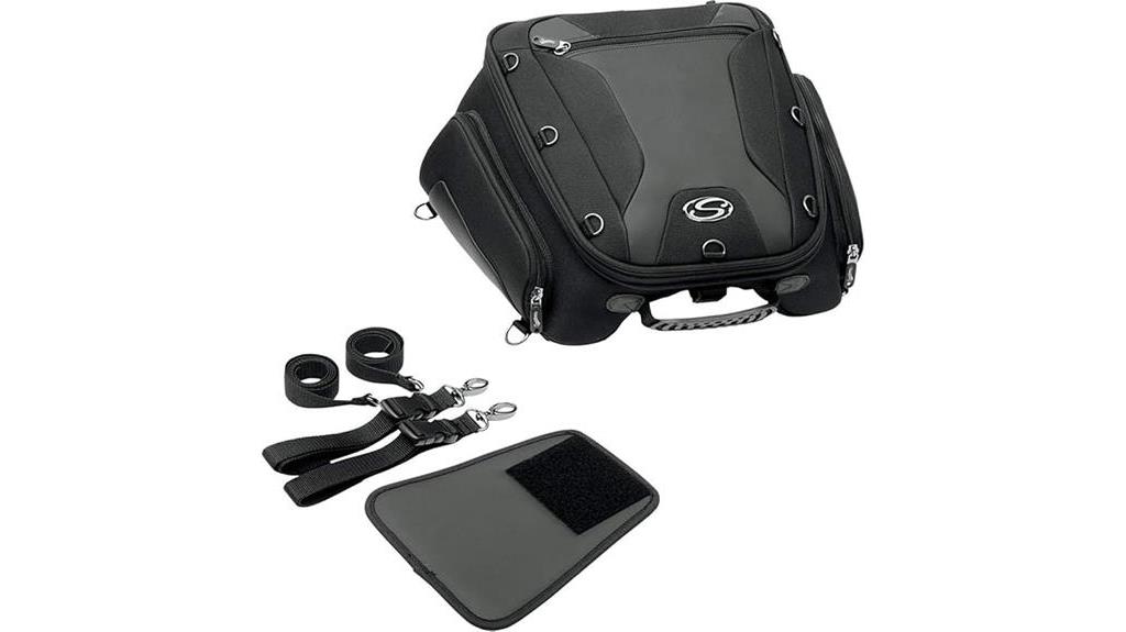 saddlemen black sport tunnel bag