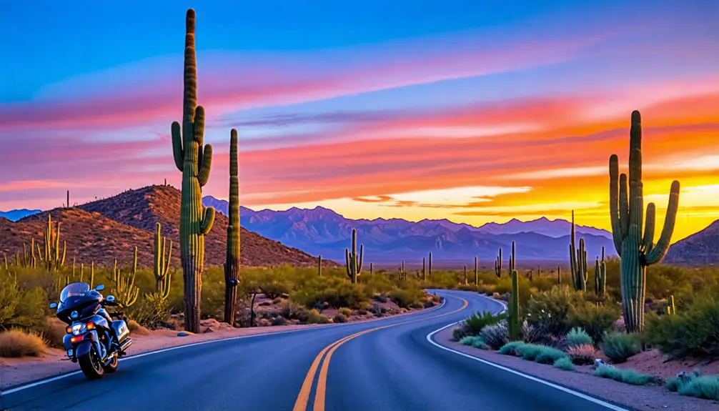 7 Motorcycle Friendly Roads Near Saguaro National Park to Explore