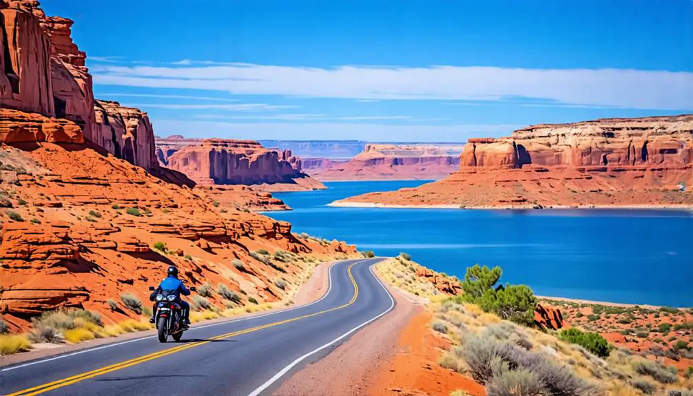 Best Motorcycle Routes Around Glen Canyon National Recreation Area