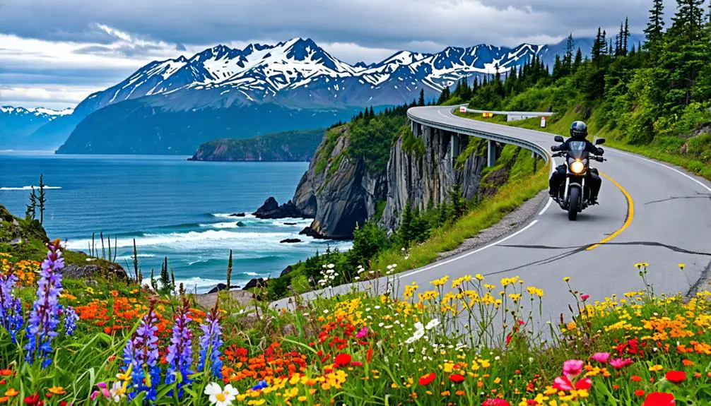 Best Motorcycle Rides Near Kenai Fjords National Park