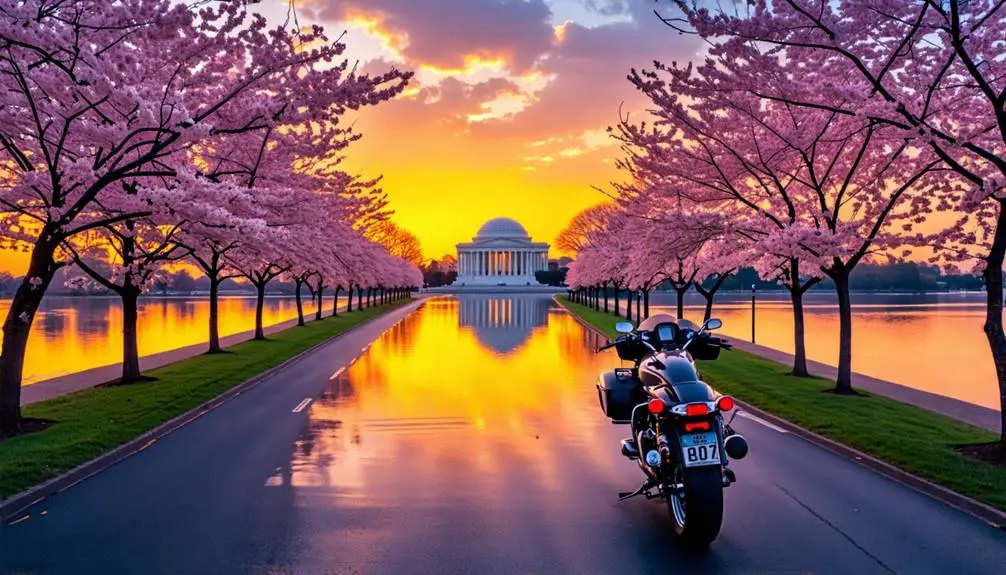 Best Scenic Motorcycle Routes Near Thomas Jefferson Memorial