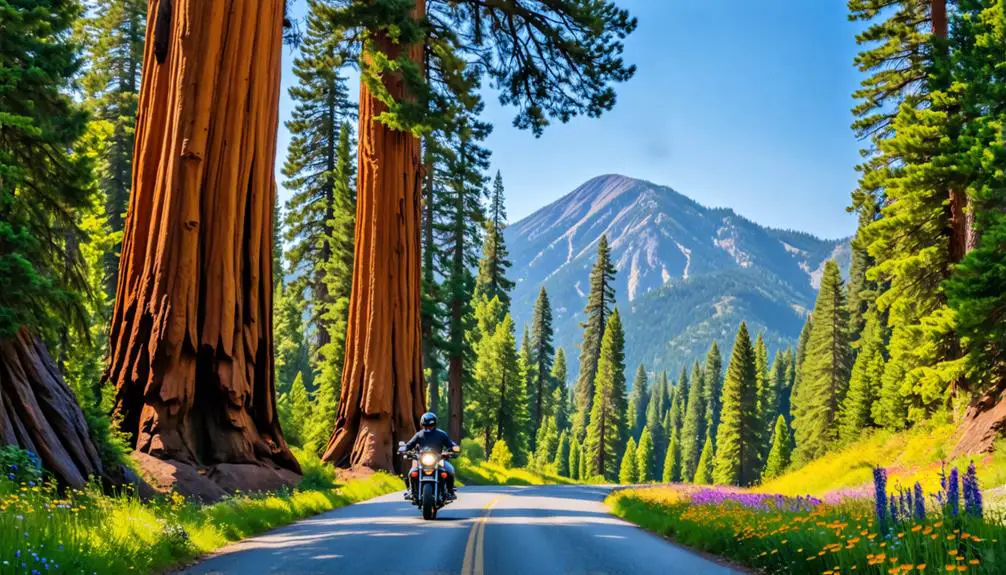 Best Scenic Motorcycle Rides Around Sequoia National Park