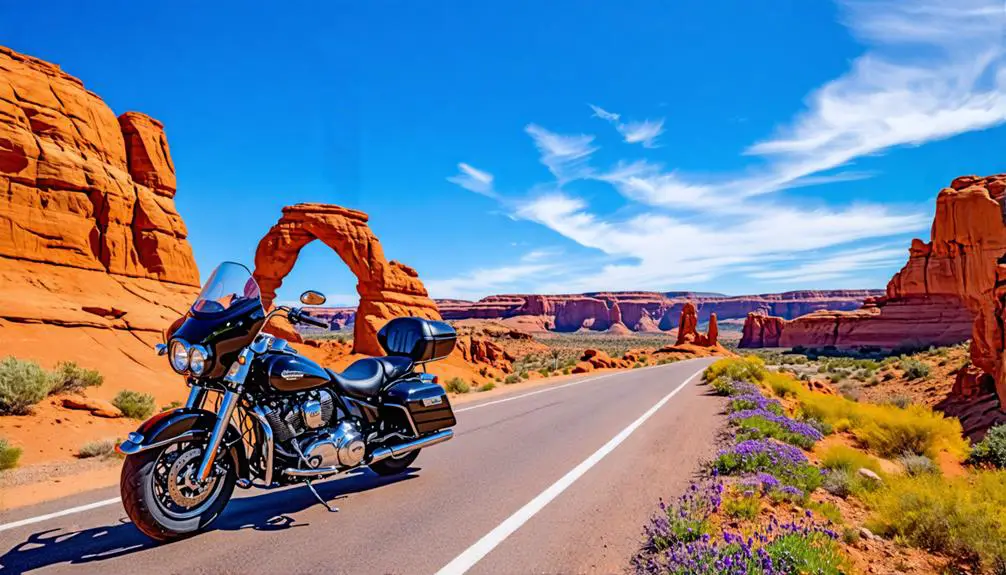 Top 3 Scenic Motorcycle Tours Around Arches National Park