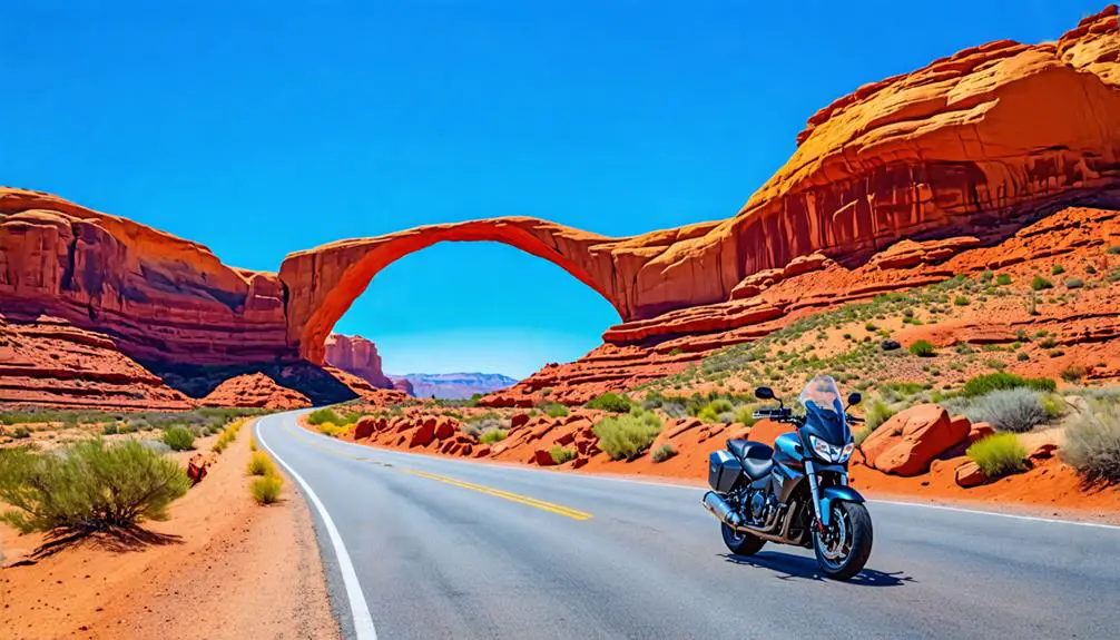 10 Scenic Motorcycle Tours Around Rainbow Bridge National Monument