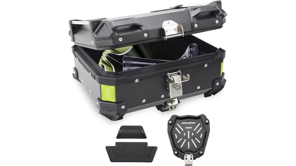 secure motorcycle top case