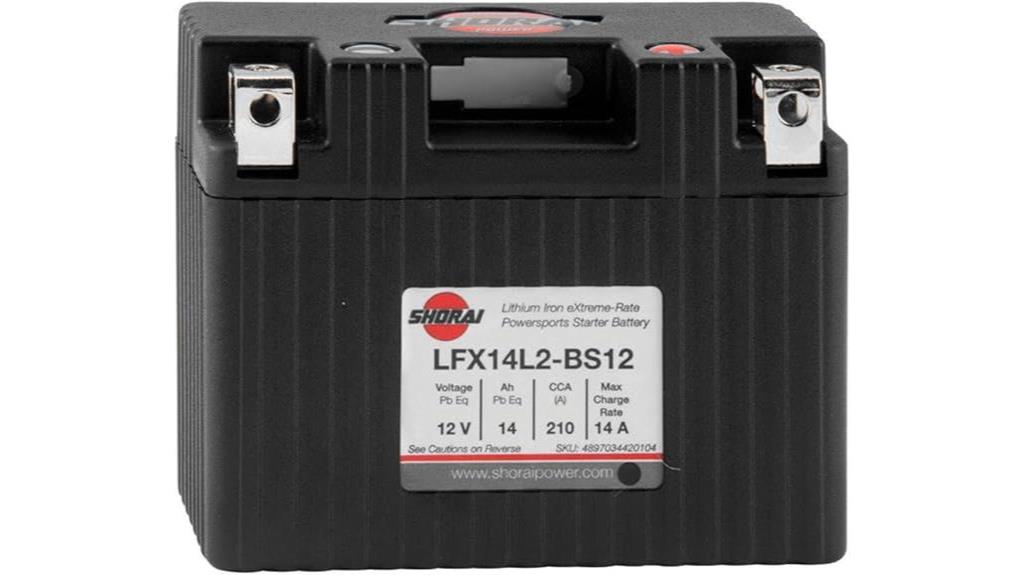 shorai lithium iron battery lfx14l2 bs12