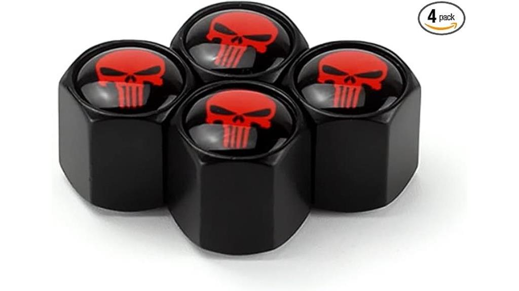 skull valve caps set