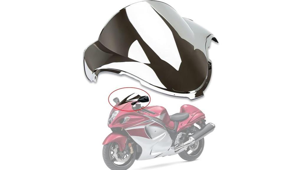 suzuki hayabusa double bubble windshield