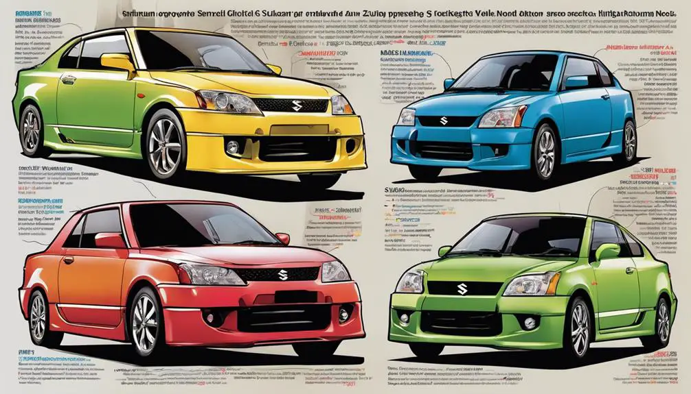 suzuki models weight comparison