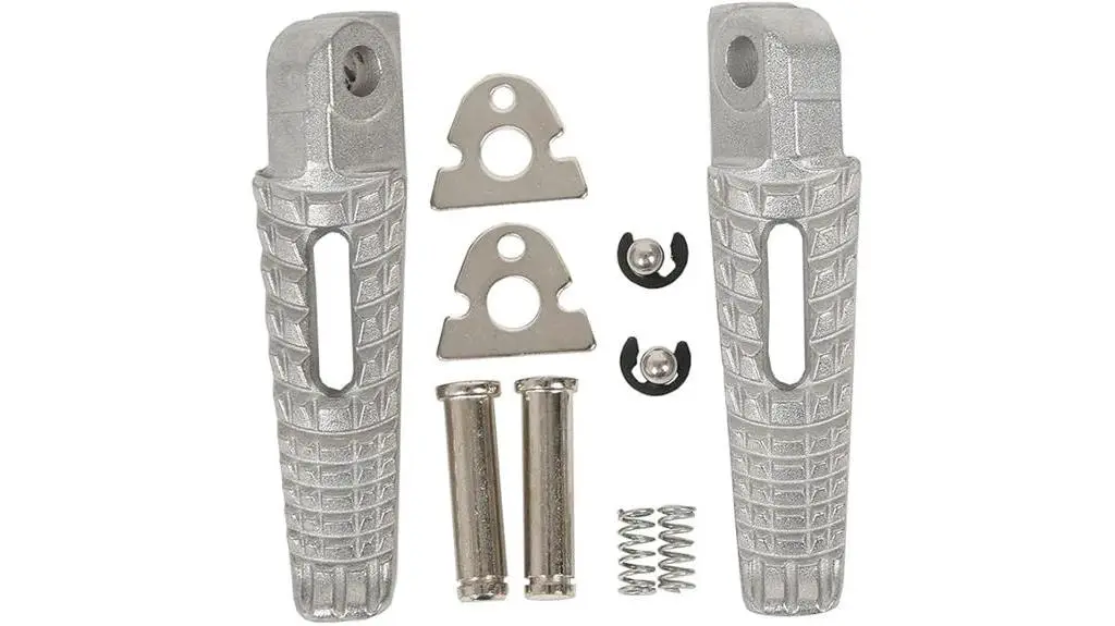 suzuki motorcycle silver foot pegs