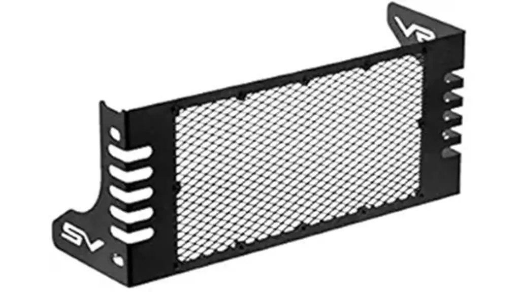 suzuki sv650 radiator guard black