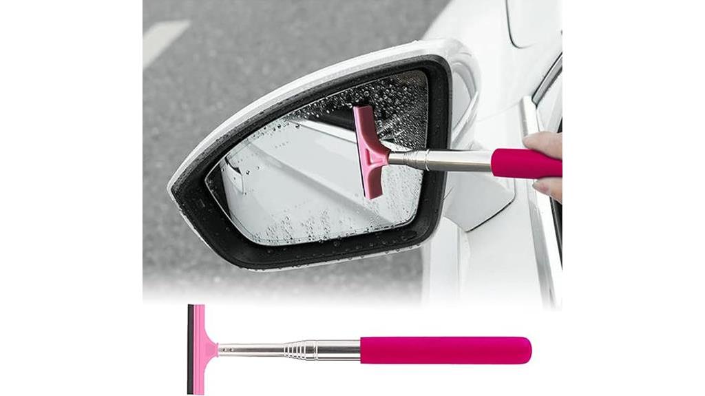 telescopic rearview mirror cleaner