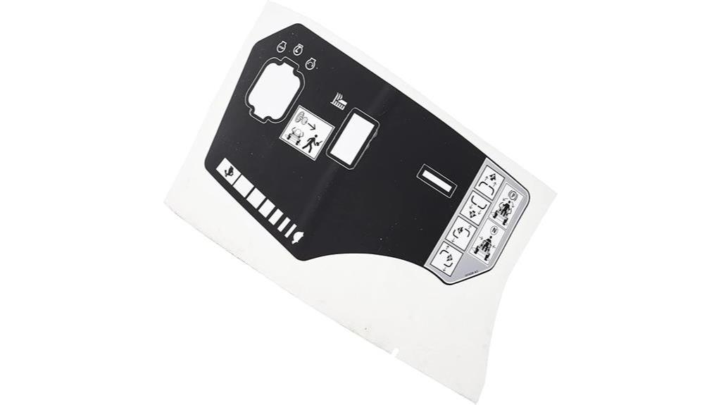 throttle control panel label