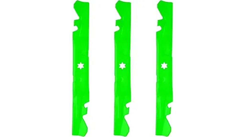 toothed mulching mower blades