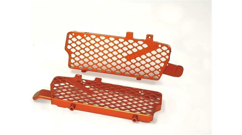 trail tech radiator guard orange