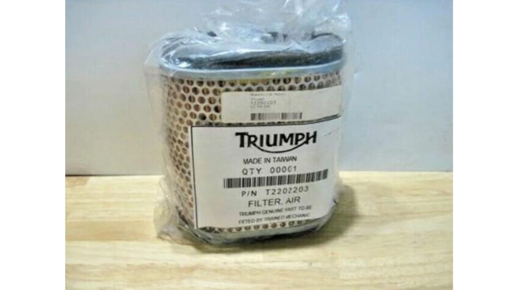 triumph air filter model