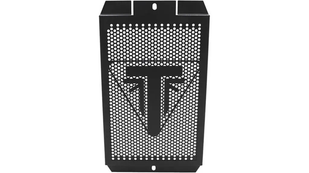 triumph bonneville radiator grille cover