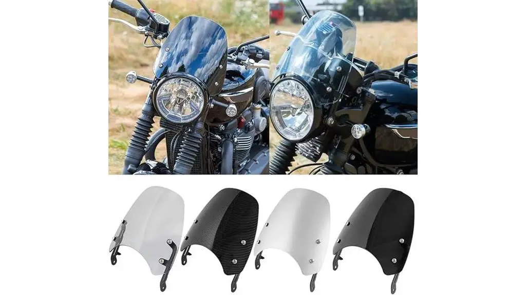 triumph bonneville windshield deflectors